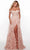 Alyce Paris 61308 - Off-Shoulder Floral Evening Dress Evening Dresses 6 / Rosewater