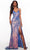 Alyce Paris 61354 - Iridescent Sequin V-Neck Evening Dress Evening Dresses 6 / Dragon Scale