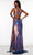Alyce Paris 61354 - Sleeveless Sequined Prom Dress Evening Dresses 6 / Dragon Scale