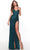 Alyce Paris 61366 - V-Neck Prom Gown With Slit Prom Dresses 4 / Dragonfly
