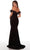 Alyce Paris 61373 - Off Shoulder Sequin Prom Gown Prom Dresses 10 / Black