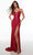 Alyce Paris 61481 - Geometric Beaded Prom Dress Special Occasion Dress 000 / Red