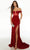 Alyce Paris 61483 - Sheer Corset Bodice Embellished Prom Dress Prom Dresses 2 / Red