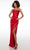 Alyce Paris 61492 - Strapless High Slit Prom Gown Special Occasion Dress 000 / Red