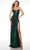 Alyce Paris 61499 - Metallic Plunging V-Neck Prom Gown Prom Dresses
