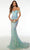 Alyce Paris 61502 - Detachable Feather Sleeve Prom Gown Special Occasion Dress 000 / Mint-Opal