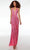 Alyce Paris 61511 - Beaded Plunging Halter Prom Gown Prom Dresses 000 / Fuchsia