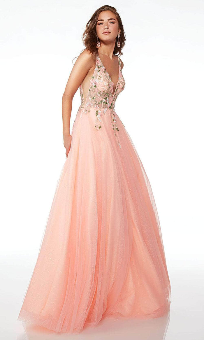 Alyce Paris 61559 - Plunging Sleeveless Beaded Ballgown Ball Gowns