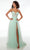 Alyce Paris 61561 - Plunging V-Neck Tulle Prom Gown Special Occasion Dress 000 / Mint