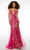 Alyce Paris 61617 - Floral Sequin Mermaid Prom Gown Prom Dresses 000 / Fuchsia