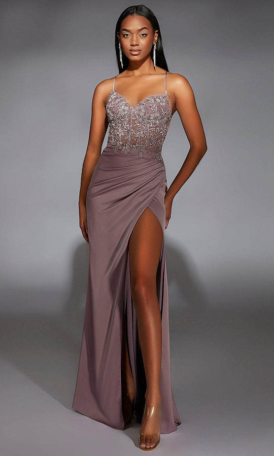 Alyce Paris 61741 - Sweetheart Beaded Corset Sheath Gown