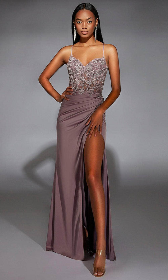 Alyce Paris 61741 - Sweetheart Beaded Corset Sheath Gown