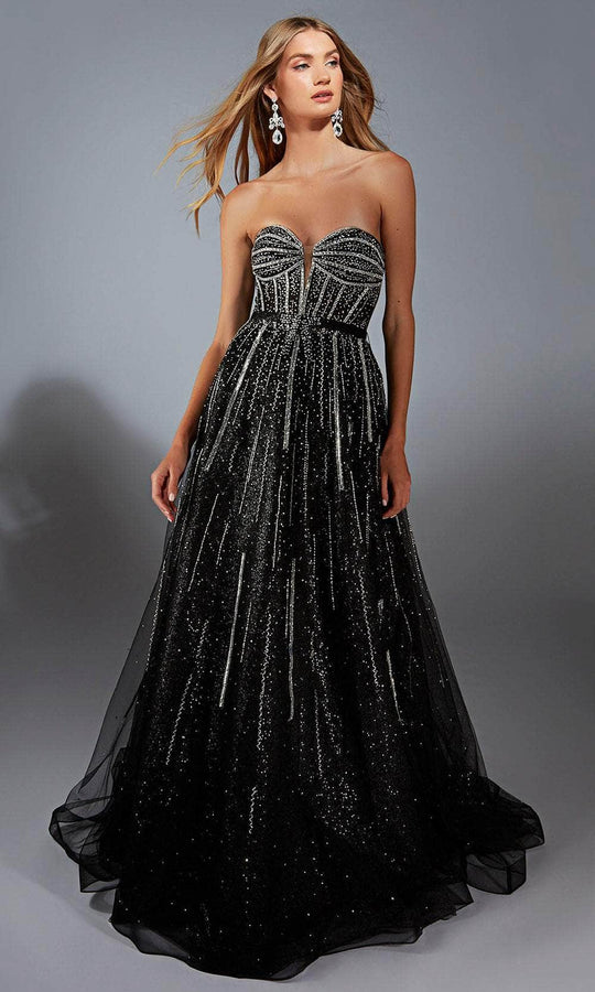 Alyce Paris 61770 - Glitter Strapless A-Line Gown
