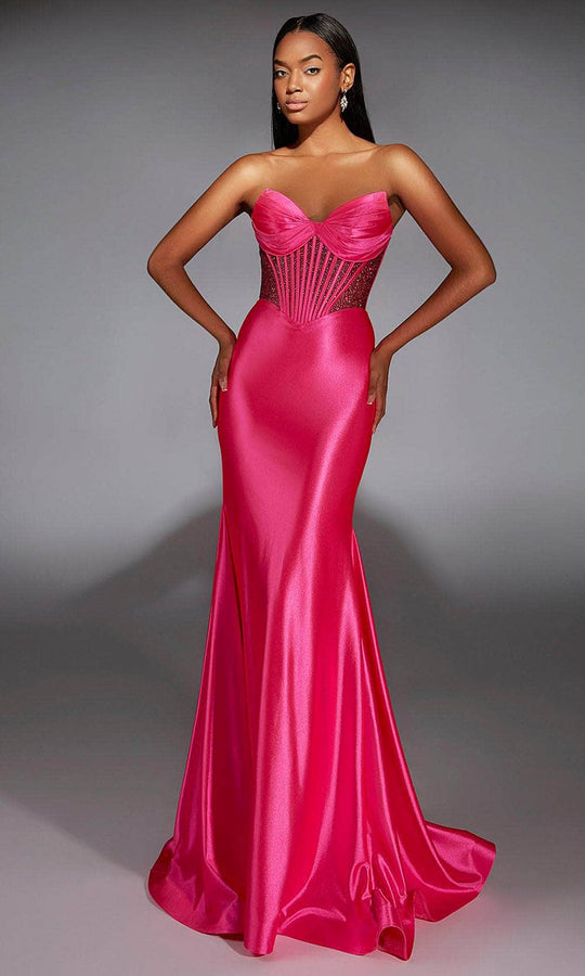 Alyce Paris 61851 - Sleek Strapless Sheath Gown