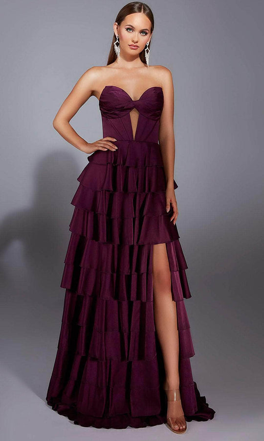 Alyce Paris 61889 - Sweetheart Neckline Tiered Ruffle Gown