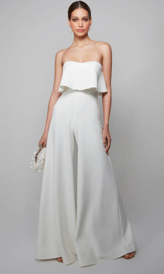 Alyce Paris 70015 - Strapless Flounce Bodice Jumpsuit