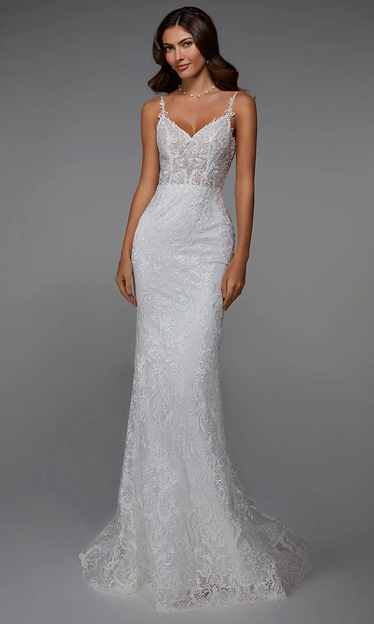 Alyce Paris 7028 - Sleeveless Sweetheart Embroidered Dress