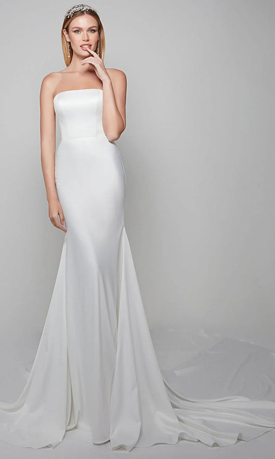 Alyce Paris 7060 - Strapless Trumpet Bridal Gown with Train