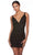 Alyce Paris 84013 - Dual Strap Beaded Cocktail Dress Party Dresses 000 / Black