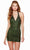 Alyce Paris 84016 - Embellished Halter Homecoming Dress Special Occasion Dress 000 / Forest Green