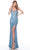Alyce Paris 88001 - Open Style Back Evening Dress Special Occasion Dress 000 / Niagara Blue