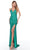 Alyce Paris 88002 - Sequin Sheath Prom Dress with Slit Special Occasion Dress 000 / Emerald