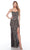 Alyce Paris 88004 - Embellished Sleeveless Evening Dress Prom Dresses 000 / Black-Silver