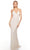 Alyce Paris 88006 - Embellished Sheath Long Dress Special Occasion Dress 000 / Ivory