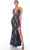 Alyce Paris 88012 - Floral Beaded V-Neck Evening Gown Evening Dresses