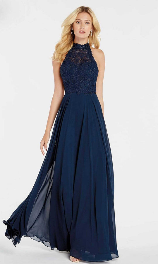Alyce Paris - Lace Halter Bodice A-Line Gown 60354