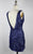 Alyce Paris Scoop Neck Sequined Sheath Dress 4389 Homecoming Dresses 4 / Indigo