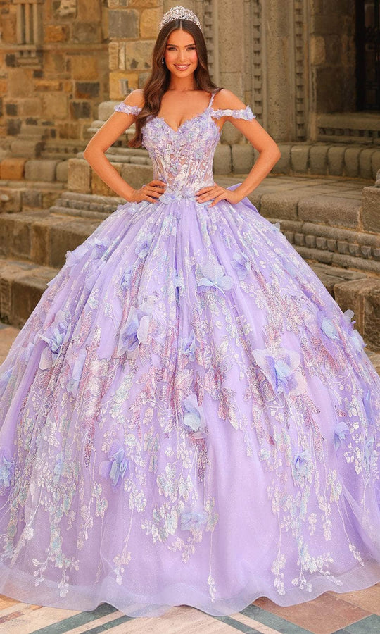 Amarra 54232 - Sweetheart Floral Glittered Ballgown