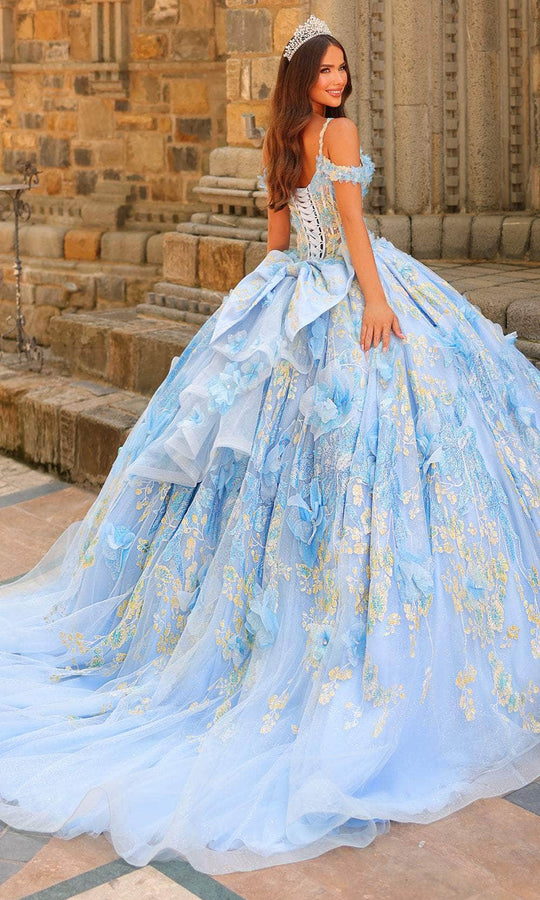 Amarra 54232 - Sweetheart Floral Glittered Ballgown