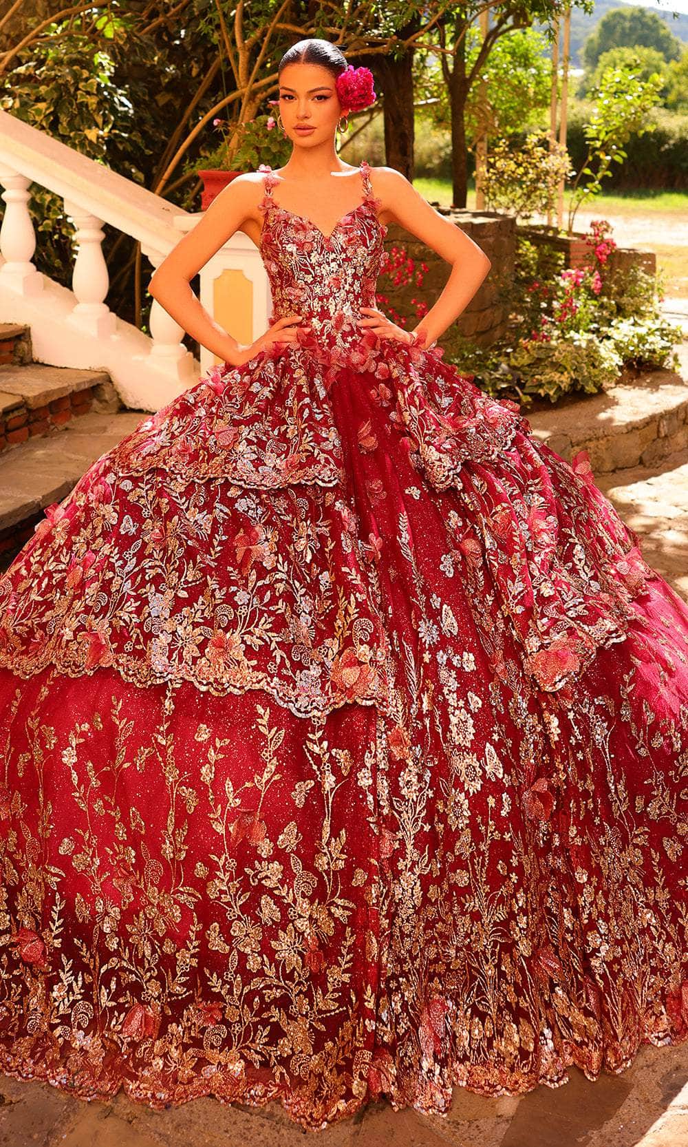 54275 Amarra 54275 - Semi-Sweetheart Ballgown with Bolero – Couture Candy