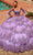 Amarra 54300 - V-Neck Ruffle Tiered Ballgown Special Occasion Dress 00 / Lilac