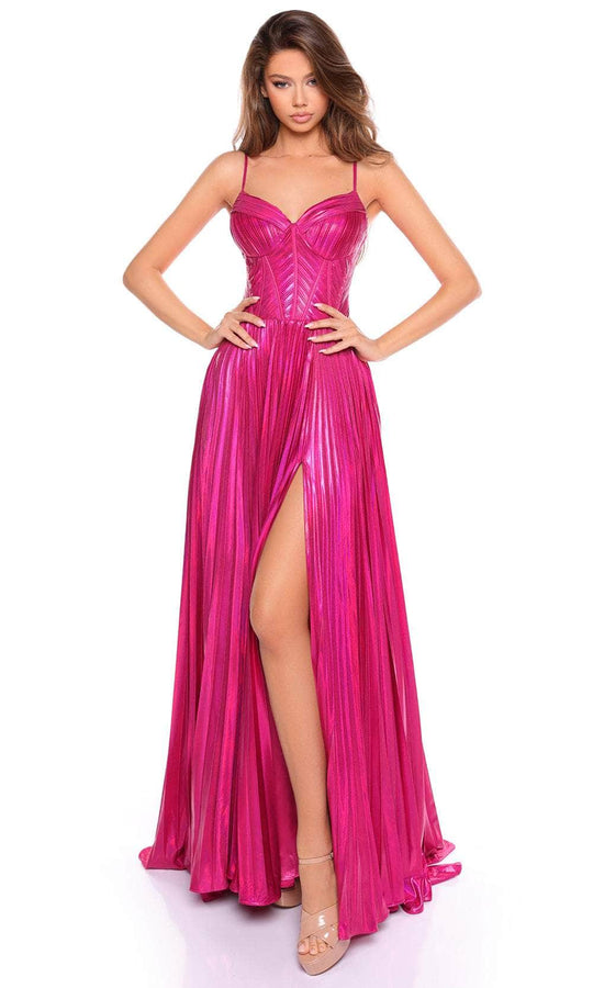 Amarra 88105 - Fitted Sleeveless A-Line Prom Gown