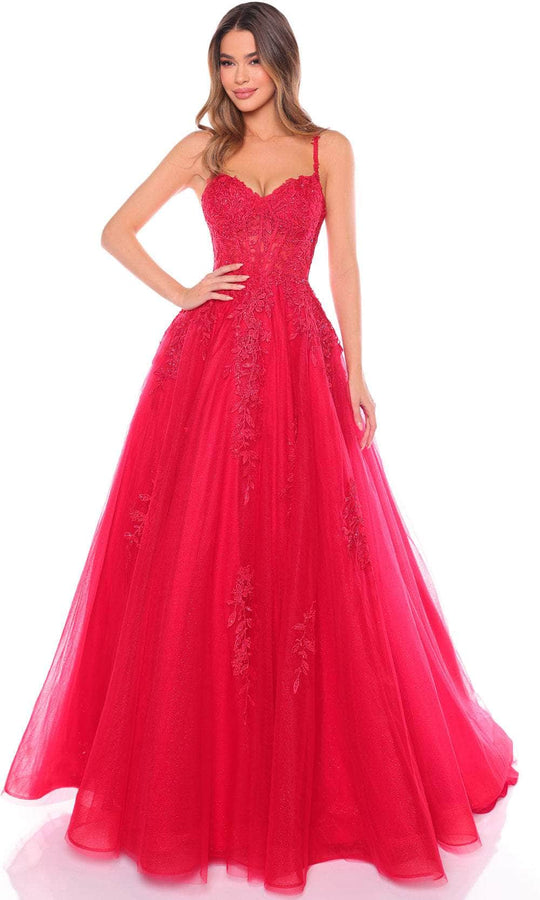 Amarra 88109 - Sweetheart Neck Embroidered Ballgown