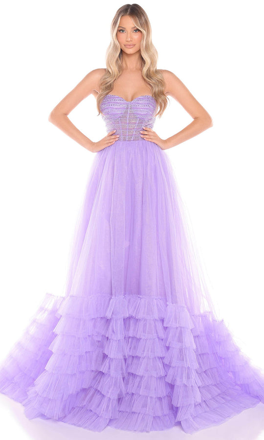 Amarra 88277 - Romantic Layered Tulle Ballgown