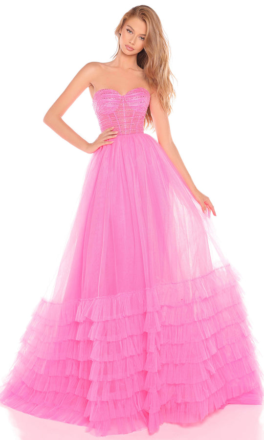 Amarra 88277 - Romantic Layered Tulle Ballgown