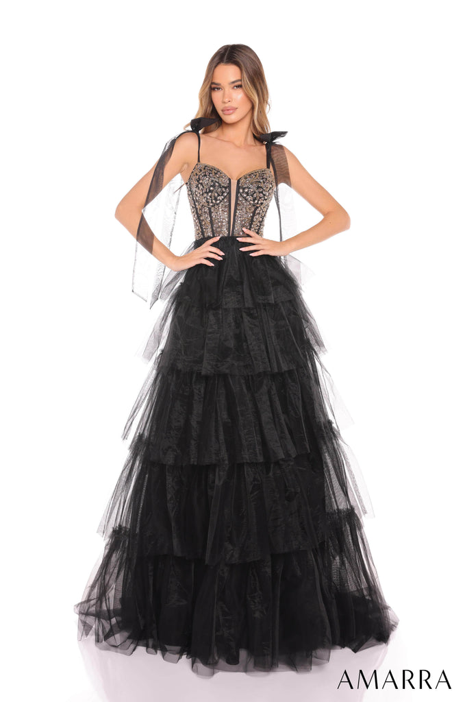 Amarra 88331 - Long Tulle A-line Dress