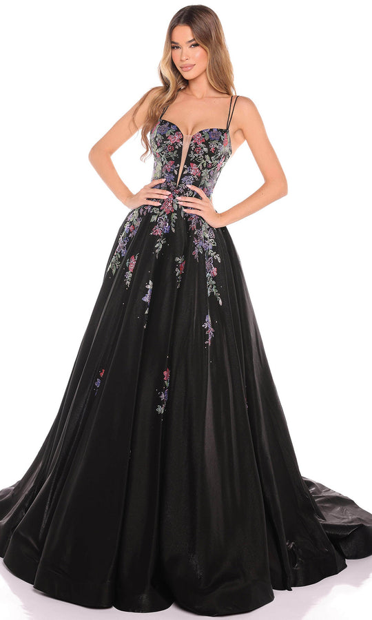Amarra 88379 - Plunging Sweetheart Taffeta Ballgown