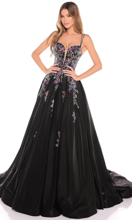 Amarra 88379 - Plunging Sweetheart Taffeta Ballgown