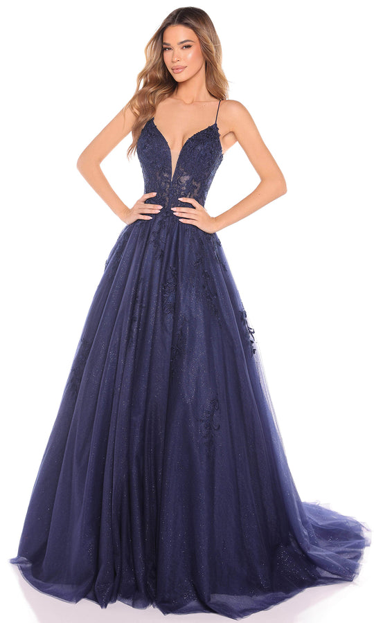 Amarra 88410 - Floral Embroidered Tulle Ballgown