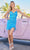 Amarra 88676 - Ruched Sequin Cocktail Dress Party Dresses 000 / Turquoise