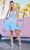 Amarra 88677 - Ruffle Tulle Cocktail Dress Cocktail Dresses 00 / Light Blue