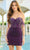 Amarra 88683 - Bejeweled Sheath Cocktail Dress Special Occasion Dress 00 / Purple