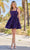 Amarra 88689 - Square Neck Sequin Cocktail Dress Special Occasion Dress 00 / Purple