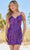Amarra 88703 - Sequin Sleeveless Cocktail Dress Cocktail Dresses 00 / Purple
