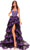 Amarra 88745 - Applique Corset Prom Dress Special Occasion Dress 000 / Black/Purple