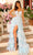 Amarra 88745 - Applique Corset Prom Dress Special Occasion Dress 000 / Light Blue